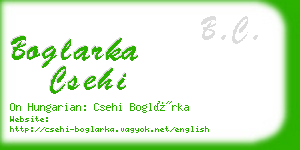 boglarka csehi business card
